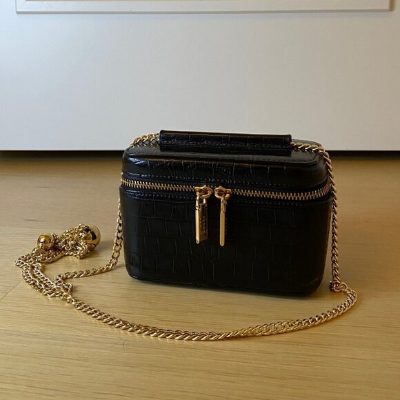Pedro black chain crossbody mini bag - Picture 2 of 5
